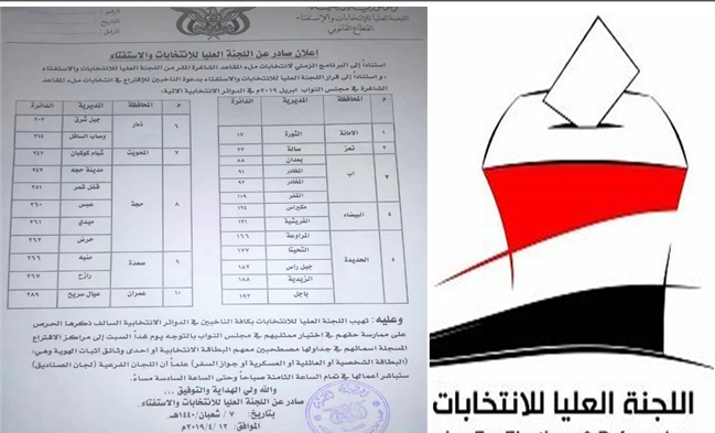 دعوة الناخبين الى لاقتراع بالدوائر الشاغرة غدا السبت